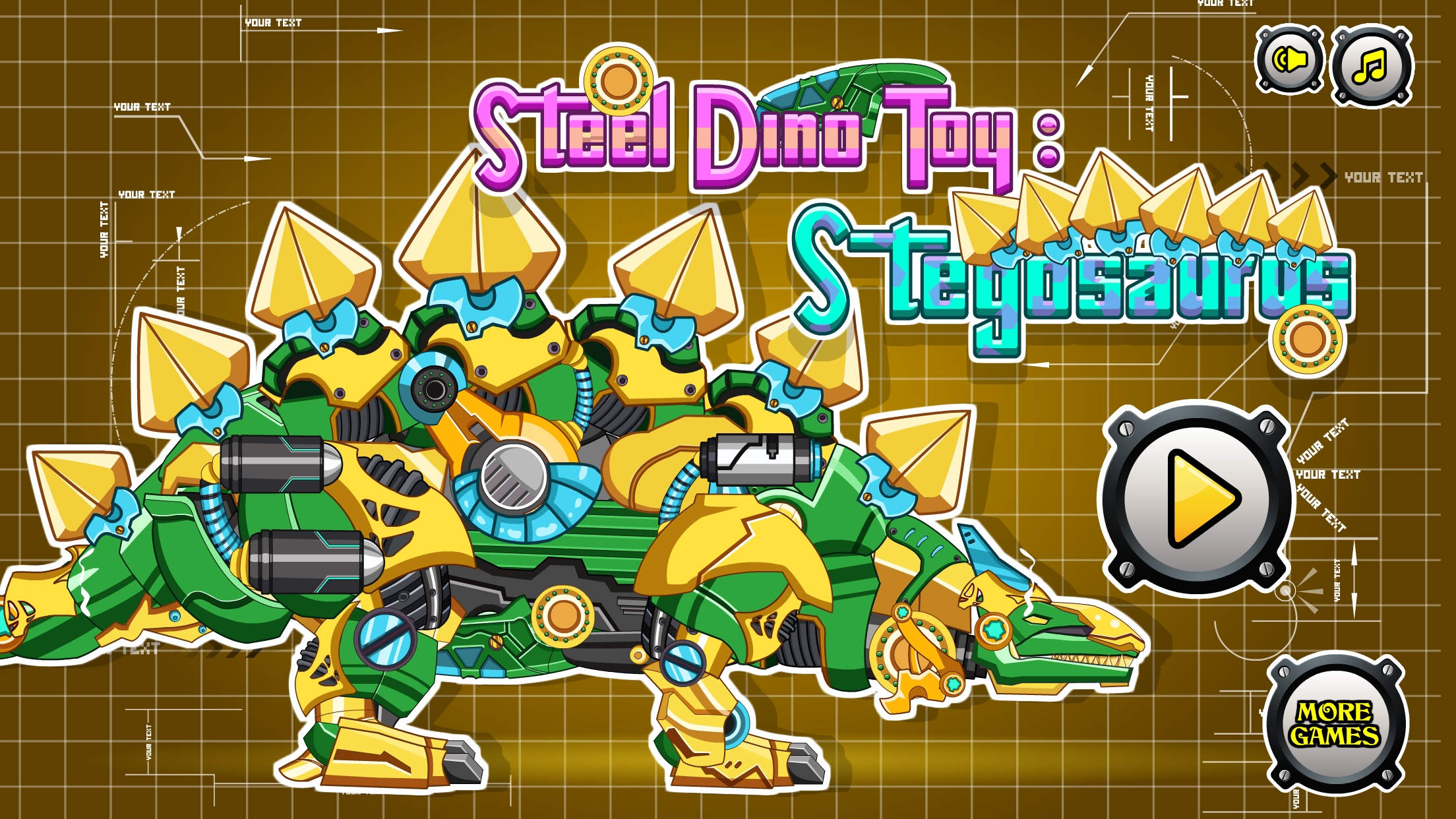 机械剑龙：组装恐龙玩具(Steel Dino Toy : Stegosaurus)