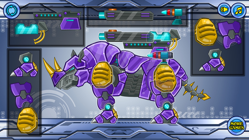 拼装机器犀牛(Zoo Robot：Rhino)