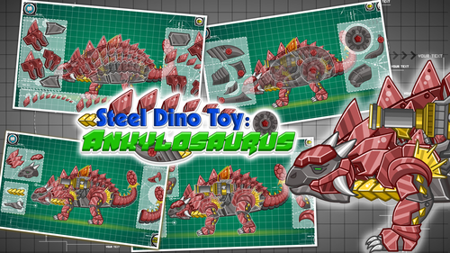 机械甲龙：组装恐龙玩具(Steel Dino Toy：Ankylosaurus)