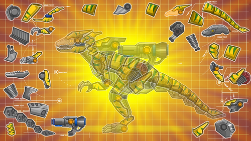 机械迅猛龙：组装恐龙玩具(Steel Dino Toy：Raptors)